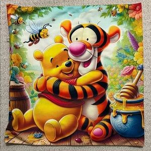 Winnie the Pooh and Tigger Decor Pillow Cover